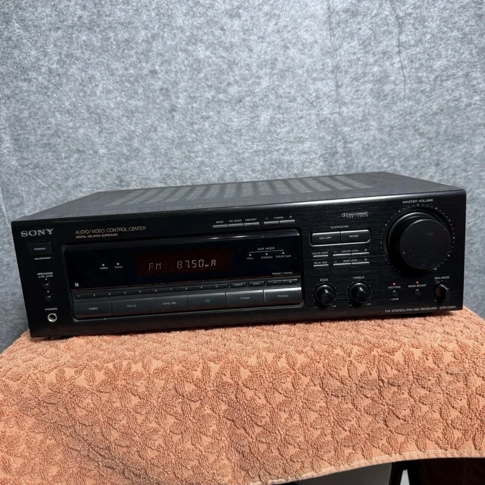 Sony STR-D665 Receiver Audio Video Control Center Dolby Pro Logic Black Solid